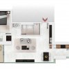 Apartament 2 camere, chirie 1000euro/lunar, 102 The Address, Comision 0%, TVA 5%