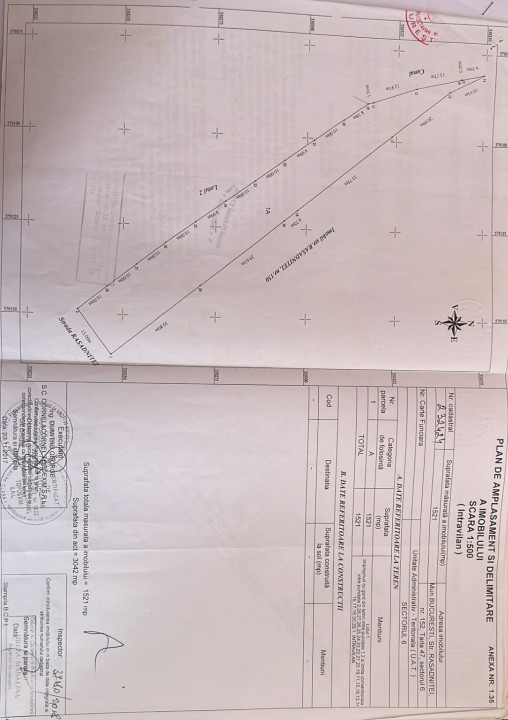 Lot constructii 1521 mp Giulesti 