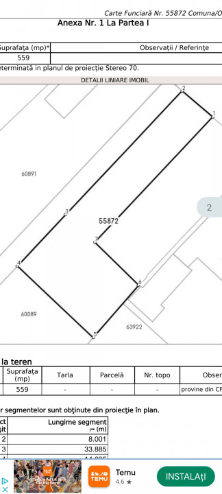 Casa 223 mp Lot 559 mp Clinceni