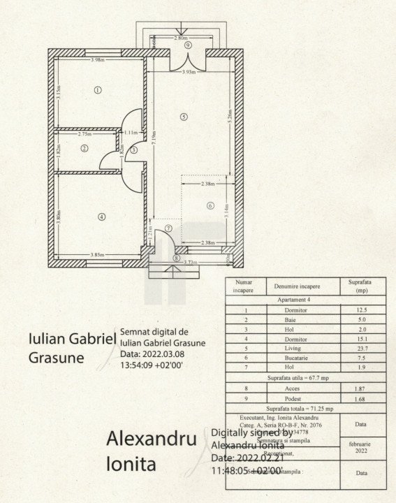 Apartament 3 camere lot 321 mp Basmului