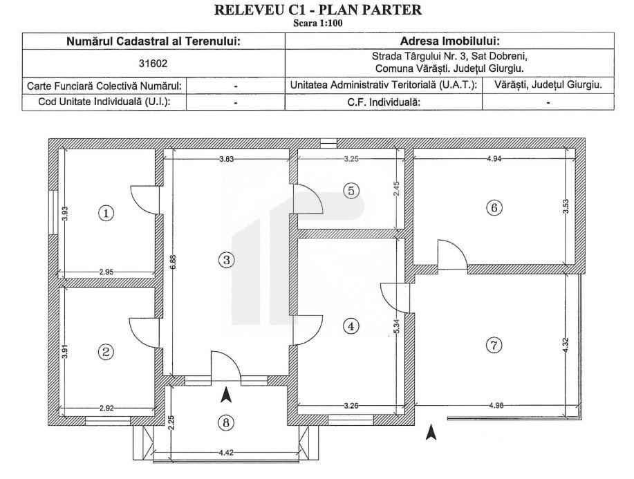 Casa 123 mp + Lot 336 mp Dobreni 